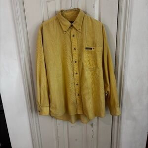 vintage Marlboro corduroy baby yellow button up